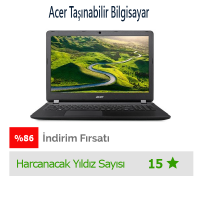 Acer ES1-533 Intel Celeron N3350 Taşınabilir Bilgisayar