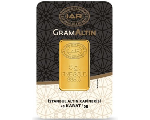 5 gr 24 Ayar Gram Külçe Altın