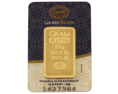 20 gr 24 Ayar Gram Külçe Altın