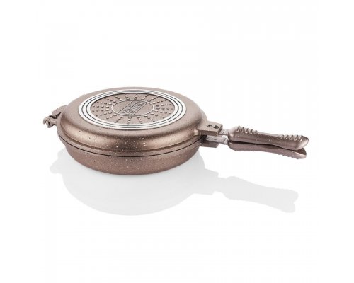 Schafer Yuvarlak Double Grill Pan - 30 cm  Rosegold